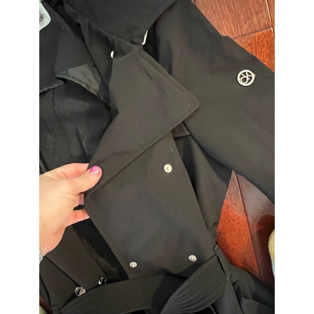 Calvin Klein black waterproof jacket trench coat size M - Picture 11 of 12